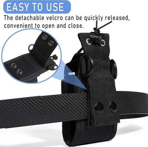 Radio Holster, 2 Pack Radio Pouch for Vest, Radio Holder for Duty Belt, Multi Tactical Radio Pouch for Two Way Walkie Talkies Outdoor Sports Adjustable Storage in Saudi Arabia