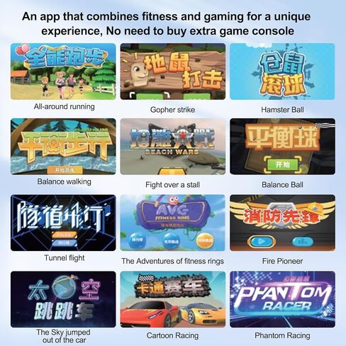 حلقة رياضية مناسبة للمغامرة للأطفال، حلقات ألعاب التمارين الرياضية مع ملحقات حزام الساق للهواتف المحمولة التي تعمل بنظام Android وiOS، أفضل فكرة لهدية للأطفال in Kuwait