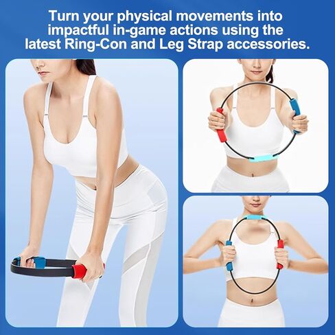 حلقة رياضية مناسبة للمغامرة للأطفال، حلقات ألعاب التمارين الرياضية مع ملحقات حزام الساق للهواتف المحمولة التي تعمل بنظام Android وiOS، أفضل فكرة لهدية للأطفال in Kuwait