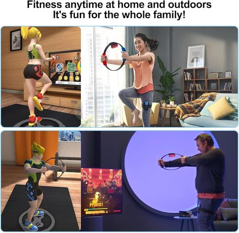 حلقة رياضية مناسبة للمغامرة للأطفال، حلقات ألعاب التمارين الرياضية مع ملحقات حزام الساق للهواتف المحمولة التي تعمل بنظام Android وiOS، أفضل فكرة لهدية للأطفال in Kuwait