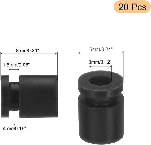 MECCANIXITY RC كرات مطاطية مضادة للاهتزاز، كرات مطاطية مثبطة RC لجهاز التحكم في الطيران RC F4 F7 Gimbal M3.5x13mm كرات امتصاص الصدمات، نماذج RC DIY ملحقات الطائرات بدون طيار (أحمر)، حزمة من 20 in Saudi Arabia