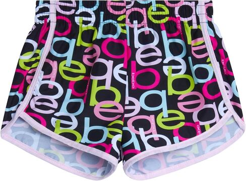 bebe Girls' Active Shorts Set - 2 Piece Short Sleeve T-Shirt and Dolphin Shorts - Cute Summer Clothing Set for Girls (4-12) in Saudi Arabia