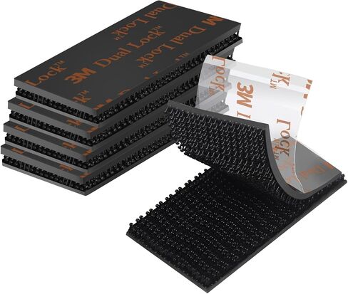SPSTTAPE Dual Lock Tape 1in x 2in 10pcs, Dual Lock Heavy Duty Mounting Tape，Interlocking Tape Reclosable Fastener Self Sticky 3550CF Dual Lock Strip Mounting Tape Black in Saudi Arabia