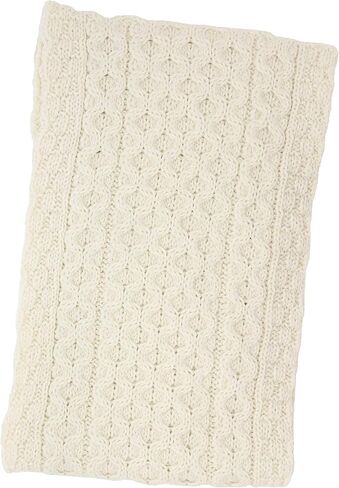 وشاح محبوك ناعم من Aran Crafts Irish Shamrock مقاس 9 بوصة × 60 بوصة (100% صوف ميرينو) in Kuwait