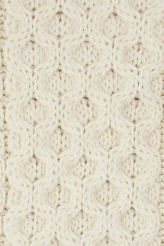 وشاح محبوك ناعم من Aran Crafts Irish Shamrock مقاس 9 بوصة × 60 بوصة (100% صوف ميرينو) in Kuwait