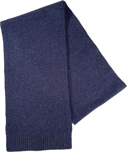Brooks Brothers MEN'S NAVY SPECKLED WOOL KNIT WINTER SCARF in Kuwait