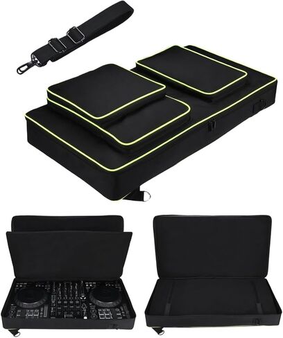 DJ controller case for Pioneer DDJ FLX6 gt,Pioneer DDJ FLX6 Soft travel storage box compatible with pioneer DDJ SX/DDJ SX2/DDJ SX3, portable controller protective bag with adjustable shoulder straps in Saudi Arabia
