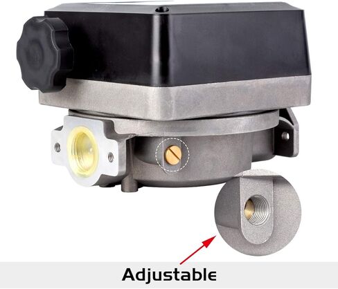 TUNTROL 1 "مقياس تدفق الوقود الميكانيكي من الألومنيوم 7-20 GPM لمضخات نقل خزان الديزل، شاشة عرض دفعة رقمية 4 in Kuwait