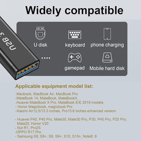 محول iJiGui 3.0 USB A إلى 3.0 USB A، محول USB أنثى إلى أنثى، توصيل طرفي ذكر بمحول USB متوافق مع جميع كابلات USB القياسية (عبوتان) in Kuwait
