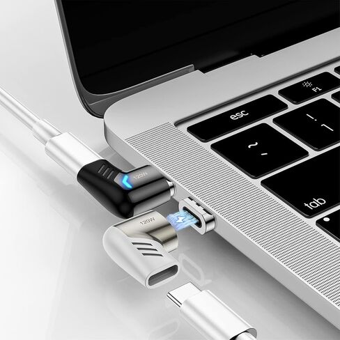 iAXBi USB C Magnetic Adapter 2Pack,PD 120W Quick Charge Type C Connector 480Mbp/s Data Transfer Compatible Mostly USBC in Kuwait