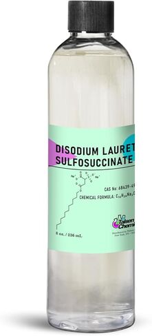Talsen Chemicals Disodium Laureth Sulfosuccinate Liquid DLSS منظف لطيف ومهدئ، مادة خافضة للتوتر السطحي قابلة للتحلل البيولوجي لها خصائص رغوية ومستحلبة، عامل رغوي جيد (4 أونصة / 118 مل) in Saudi Arabia