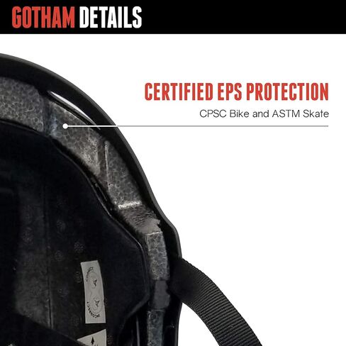 Triple Eight Triple 8 Gotham Dual Certified Skateboard and Bike Helmet for Night Riding in Saudi Arabia