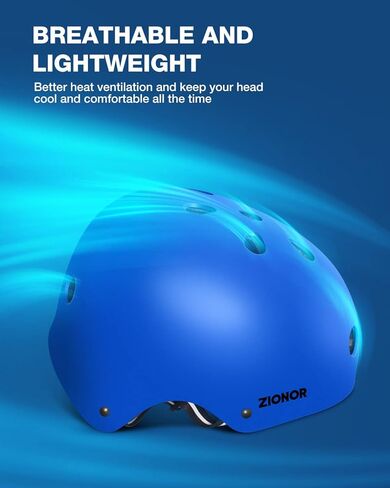 خوذة التزلج ZIONOR للأطفال/الشباب/الكبار - ارتداء مريح للتزلج/التزلج على الجليد/التزلج على الجليد/السكوتر in Kuwait