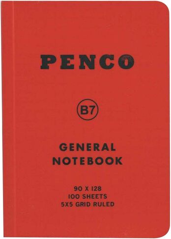 HIGHTIDE Hi Tide Penko Notebook B7 Square Red CN158 in Saudi Arabia
