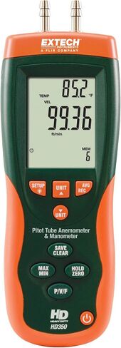 Extech HD350 Pitot أنبوب مقياس شدة الريح ومقياس الضغط التفاضلي in Kuwait