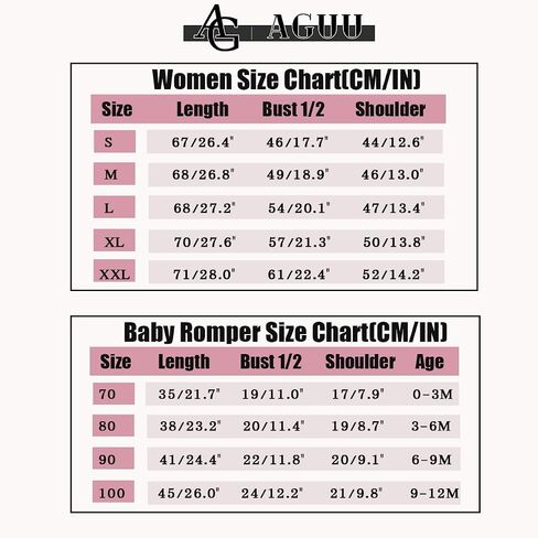 AG AGUU Our First Mothers Day Matching Outfit Mommy and Me Newborn Baby Boys Girls Romper Onesie New Mom Shirts for Women in Saudi Arabia