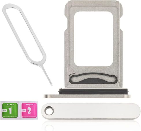 LNONLS Dual SIM Card Tray Slot Holder Replacement for iPhone 13 Pro/13 Pro Max with Waterproof Rubber Ring and Sim Card Tray Open Eject Pin(All Carriers) (Gold) in Saudi Arabia