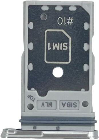 LNONLS OEM Galaxy S24 ثنائي فتحة بطاقة SIM استبدال حامل فتحة بطاقة SIM لهاتف Samsung Galaxy S24 Plus علبة بطاقة SIM S24+ 5G SM-S921U S926U مع دبوس إخراج مفتوح لدرج بطاقة Sim (رمادي رخامي) in Kuwait