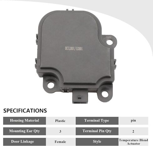 VIPCAR 604-107 Temperature Blend Door Actuator for GM. 1997-2003 Malibu, 2000-03 Impala/Monte Carlo, 1995-00 Tahoe/Yukon, 1995-02 C/K Trucks, Corvette/Century/Regal, Cutlass/Trans Sport, Grand Am/Prix in Kuwait