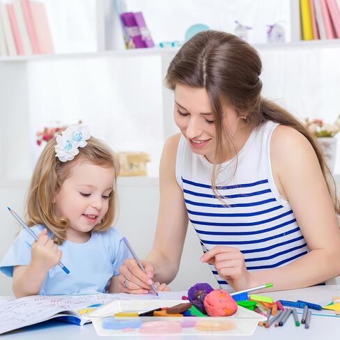 10 قطع من صواني الفن البلاستيكية، صواني بلاستيكية قابلة لإعادة الاستخدام لتقديم الطعام والحفلات، صينية أنشطة قابلة للتكديس للمشروعات التي تصنعها بنفسك، والرسم، والخرز، 11 × 8.3 × 1.2 بوصة (شفاف) in Kuwait
