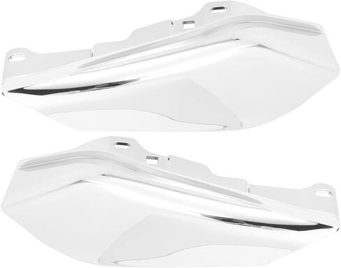 عاكس هواء متوسط ​​الإطار للزجاج الأمامي مناسب لدراجات Harley Touring Street Glide Road Glide FLHT FLHX FLTR (09-16 كروم) in Kuwait