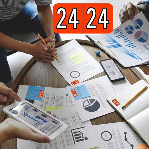 600 قطعة من ملصقات ملصقات أرقام 2024 لعام 2024، ملصقات IKAYAS للرسوم البيانية الطبية، ملصقات ملفات ذاتية اللصق لعام 2024 لمجلدات الملفات (3/4 بوصة × 1-1/2 بوصة)، لفة واحدة (أحمر) in Saudi Arabia