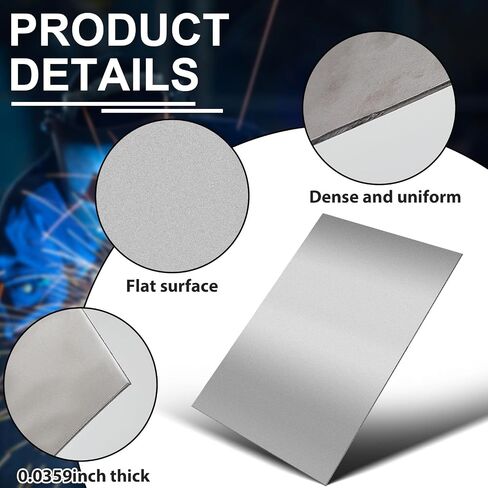 Blulu 36 x 24 Inch 1008 Carbon Steel Sheet Unpolished (Mill) Finish Steel Shim Stock Metal Cold Rolled Flat Sheets, 20 Gauge, 0.0359" Thickness in Saudi Arabia