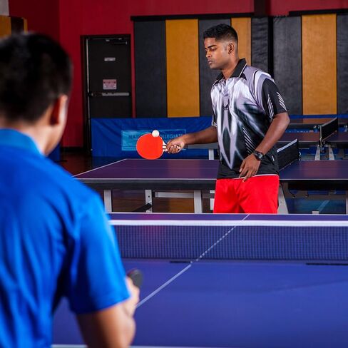 مجداف تنس الطاولة المطاطي من سلسلة Champion Sports Pro - تقييمات متعددة للسرعة in Saudi Arabia