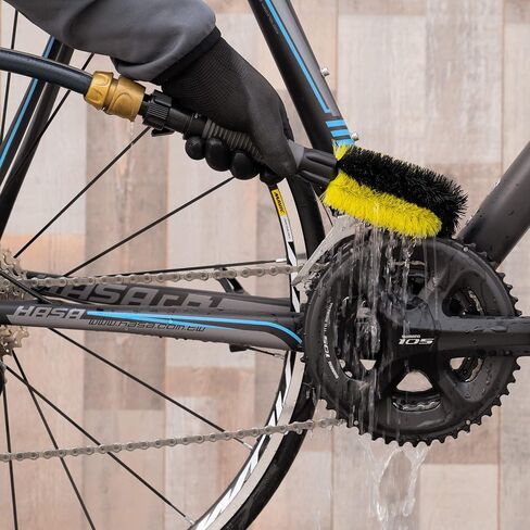 BIKEHAND 6 Pieces Bike Bicycle Cleaning Brush Kit - Cleaning Washing Tools Set - Bicycle Chain Parts Cleaner Maintenance Service Kit - Suitable for MTB, Road Hybrid Bikes in Saudi Arabia