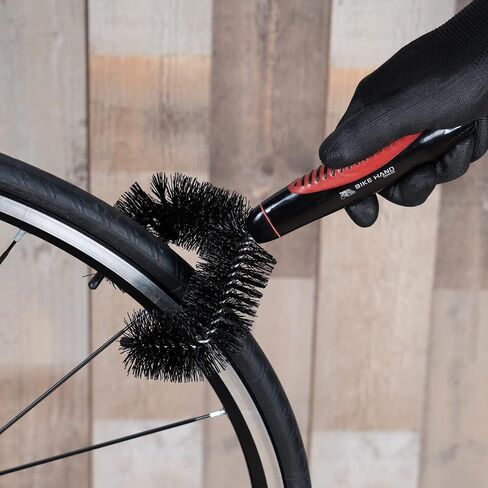 BIKEHAND 6 Pieces Bike Bicycle Cleaning Brush Kit - Cleaning Washing Tools Set - Bicycle Chain Parts Cleaner Maintenance Service Kit - Suitable for MTB, Road Hybrid Bikes in Saudi Arabia