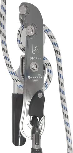 S.E.PEAK CE Certified Climbing Double Stop Descender Self-Braking Self Locking Rappelling Belay Devices for 10-12.5mm Rope for Rescue & Arborist, Hand Control in Saudi Arabia