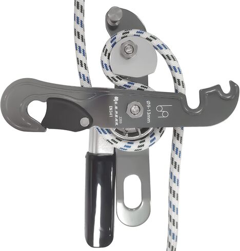 S.E.PEAK CE Certified Climbing Double Stop Descender Self-Braking Self Locking Rappelling Belay Devices for 10-12.5mm Rope for Rescue & Arborist, Hand Control in Saudi Arabia