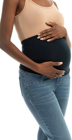 1822 Denim Kinsley Maternity Collection: Eco-Conscious 28-Inch Straight-Leg Jeans with Comfort Stretch Belly Band in Saudi Arabia