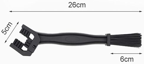 منظف ​​غسالة السلسلة N-KONGJIAN، قطعتين من فرش الدراجة النارية باللون الأسود، مجموعة أدوات تنظيف ملحقات الدراجة in Kuwait