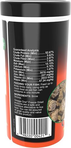 Omega One Freeze Dried Brine Shrimp, 1.28 oz in Saudi Arabia