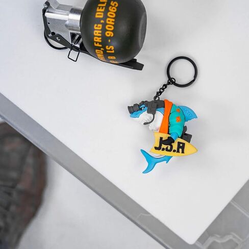 Tactiduck Novelty Rubber Duck Keychain - Durable Key Chain Duck Accessory - Cute Quirky Rubber Duck Keychain for Keys Bags in Saudi Arabia