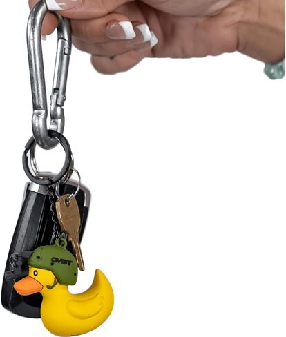 Tactiduck Novelty Rubber Duck Keychain - Durable Key Chain Duck Accessory - Cute Quirky Rubber Duck Keychain for Keys Bags in Saudi Arabia