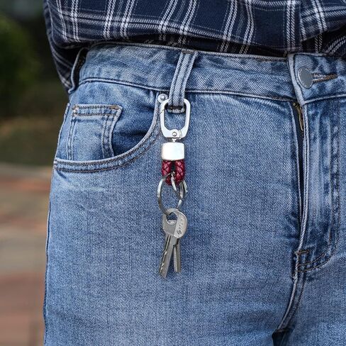 Nutale Key Ring Clip, Car Keychain Clip, Key Chain Ring for Men and Women (Red) in Kuwait