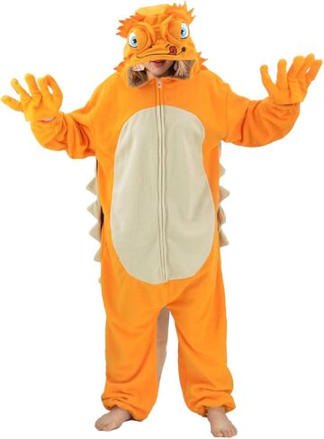 زي نيسيي للبالغين على شكل سحلية على شكل حيوان، ملابس نوم منزلية للهالوين والكريسماس، ملابس نوم للنساء والرجال in Kuwait