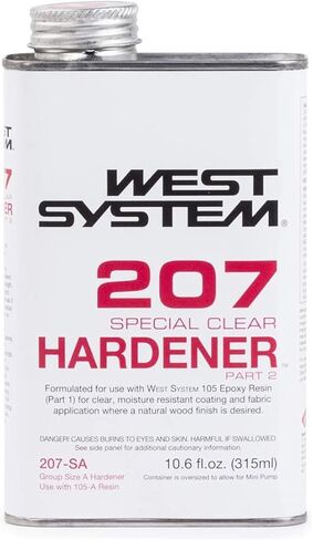 WEST SYSTEM 105A Epoxy Resin (32 fl oz) Bundle with 207SA Special Clear Epoxy Hardener (10.6 fl oz) and 300 Mini Pumps Epoxy Metering 3-Pack Pump Set (3 Items) in Saudi Arabia