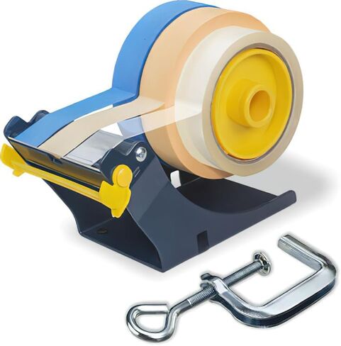 موزع شريط عريض جدًا من Excell ET-13381؛ القطر الأساسي 3 بوصات؛ متوافق مع عرض الشريط 1 و2 و3 بوصات؛ 55 مم أقصى مدى C- المشبك؛ البناء المعدني الثقيل. شفرة مقاومة؛ الشريط غير متضمن in Kuwait