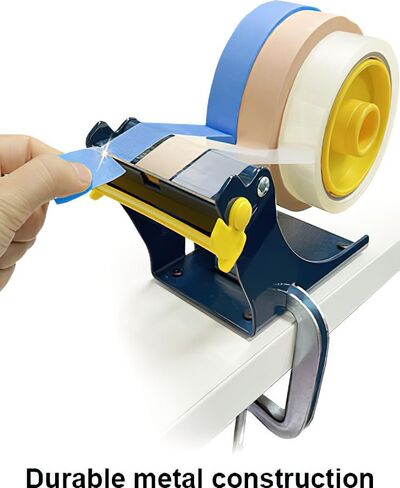 موزع شريط عريض جدًا من Excell ET-13381؛ القطر الأساسي 3 بوصات؛ متوافق مع عرض الشريط 1 و2 و3 بوصات؛ 55 مم أقصى مدى C- المشبك؛ البناء المعدني الثقيل. شفرة مقاومة؛ الشريط غير متضمن in Kuwait