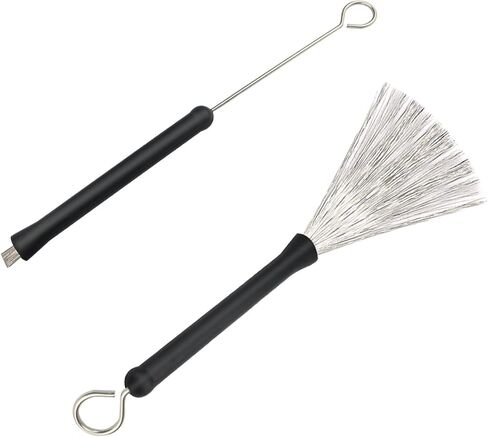 فرش طبلة WeiMeet فرش سلكية طبلة قابلة للسحب مع مقبض مطاطي مريح (قطعتان) in Kuwait