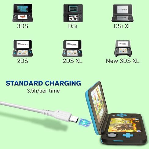 3DS شاحن محول التيار المتردد لنينتندو 3DS/ DSi/DSi XL/ 2DS/ 2DS XL/جديد 3DS XL 100-240 فولت محول القابس الجداري in Kuwait