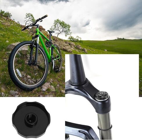 SG Store 2PCS Bicycle Front Fork Cap Shock Gas Cover Bike Suspension Cover Aluminum Alloy Cap Shoulder Protector Parts for Mountain Bicycle Road Bike in Saudi Arabia