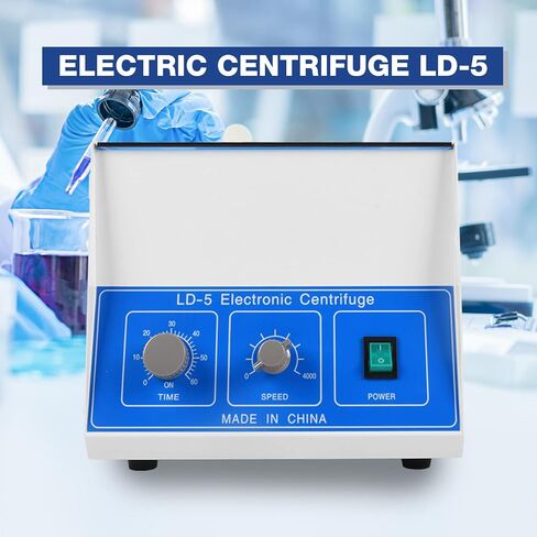 LFGUD آلة الطرد المركزي الكهربائية 50 مل × 8 أنابيب آلة الطرد المركزي مختبر الفوق جهاز طرد مركزي طبي مع مؤقت والتحكم في السرعة لبلازما PRP الدم PRP، 4000 دورة في الدقيقة، 110 فولت 60 هرتز in Kuwait