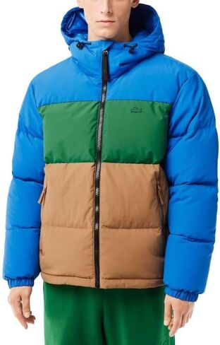 Lacoste Men's Colorblock Puffer Jacket in Saudi Arabia