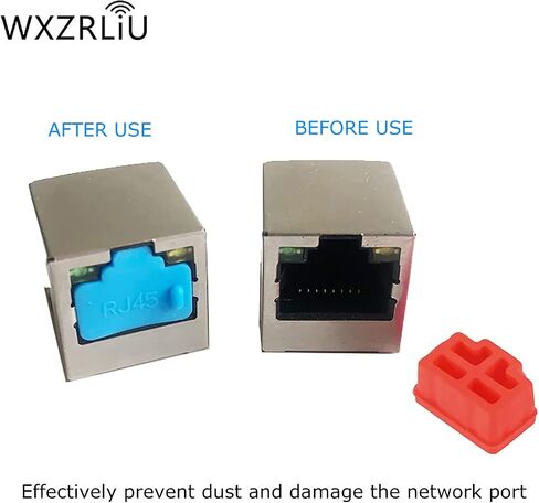 30 قطعة غطاء غبار مقبس RJ45، قابس واقي غطاء غطاء مضاد للغبار RJ45 يحمي منفذ محور إيثرنت لمنفذ RJ45 أنثى للتلفزيون والكمبيوتر والأجهزة الأخرى (أصفر) in Kuwait