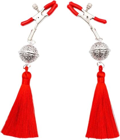 MIFYNN Body Clamps with Tassels Body Jewelry Non Piercing Stainless Steel Body Clips with Bell Clip on Body Non Piercing Jewelry Gift in Kuwait