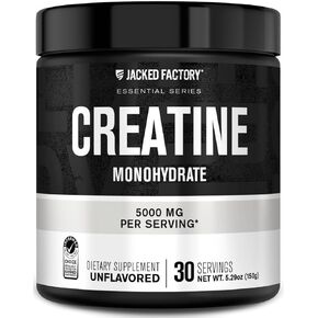 عبوات الكرياتين مونوهيدرات من جاكد فاكتوري 150 جم - 5 جم مكمل الكرياتين اليومي للرجال والنساء، صديق للنباتيين، تم اختباره من قبل طرف ثالث - 30 وجبة، بدون نكهة in Kuwait